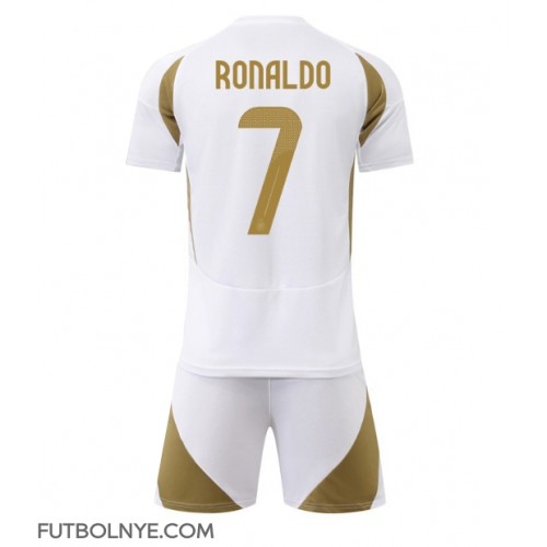 Camiseta Al-Nassr Cristiano Ronaldo #7 Tercera Equipación para niños 2024-25 manga corta (+ pantalones cortos)